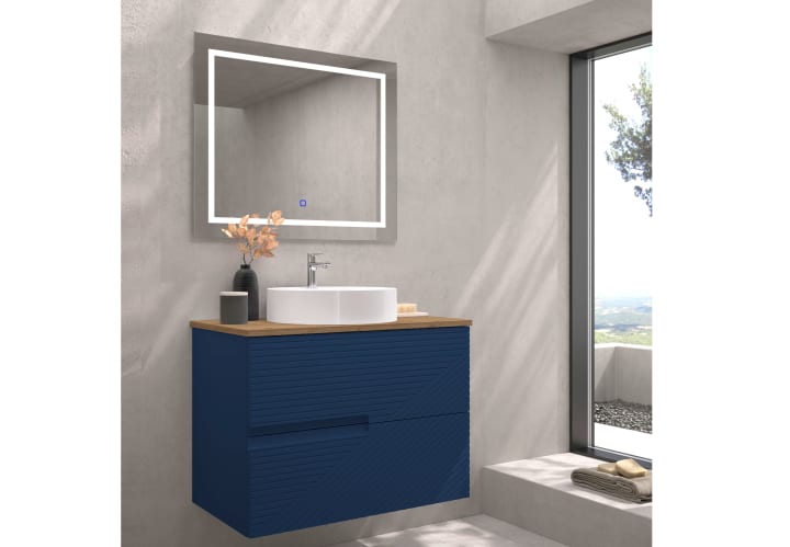 Mueble de baño con encimera de madera Bruntec Limo colores Principal 7
