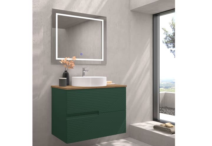 Mueble de baño con encimera de madera Bruntec Limo colores Principal 6