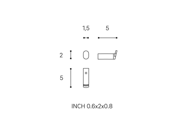 Percha de baño Cosmic Micra Croquis 3