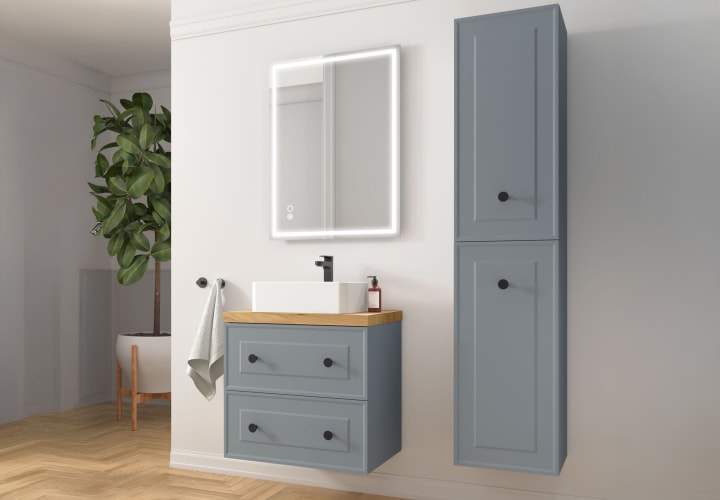 Mueble de baño con encimera de madera Salgar Renoir Principal 1
