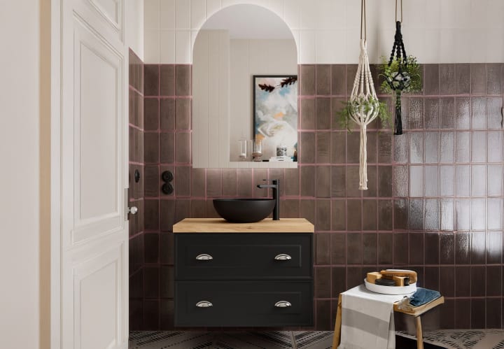 Mueble de baño con encimera de madera Salgar Renoir Principal 5