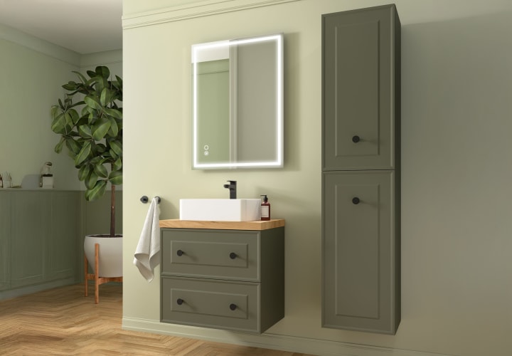 Mueble de baño con encimera de madera Salgar Renoir Principal 3