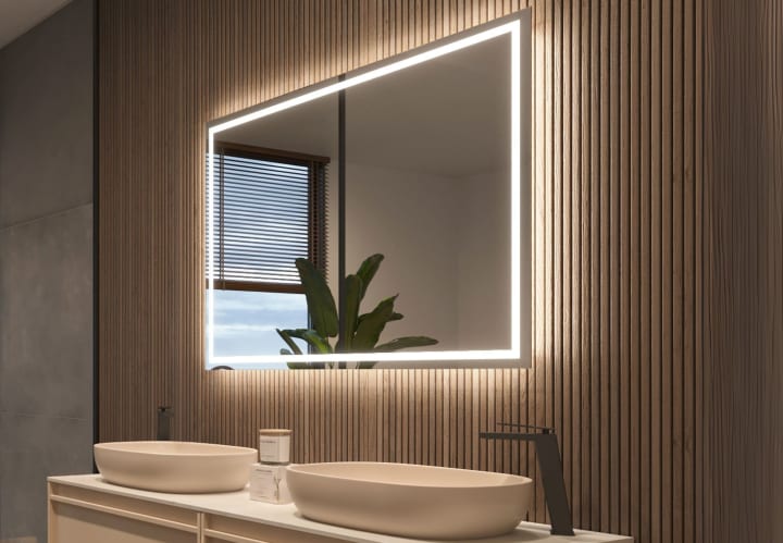 Espejo de baño con lud LED Ledimex Francia Principal 1