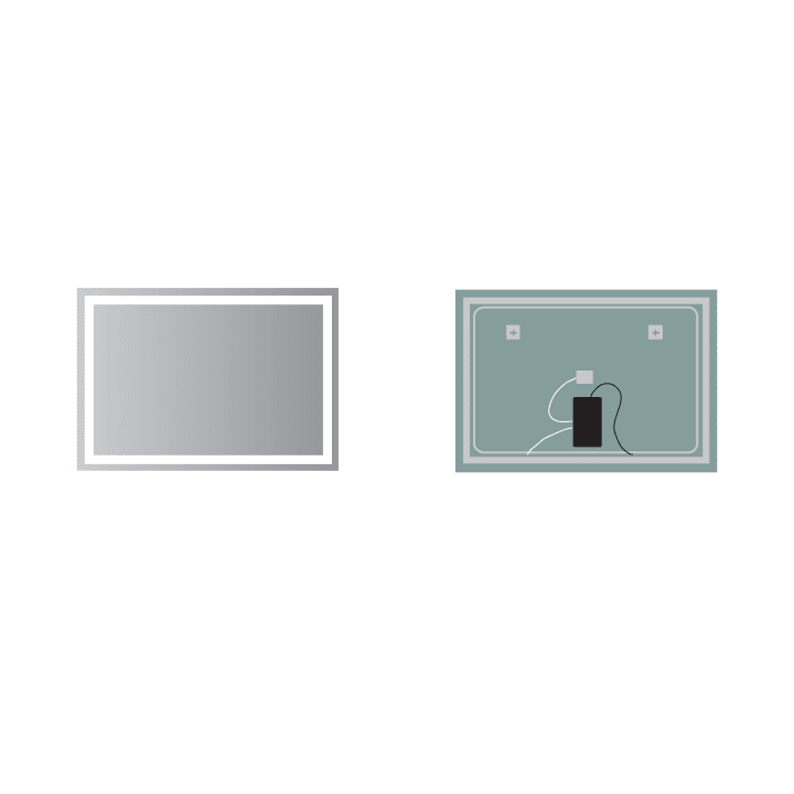 Espejo de baño con lud LED Ledimex Francia Croquis 11
