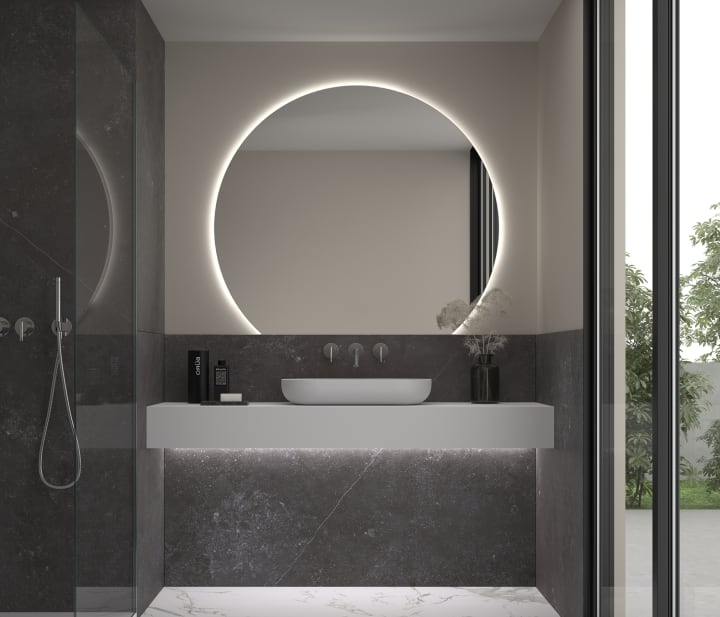 Espejo media luna con luz LED de Eurobath, Granada 2 Principal 1