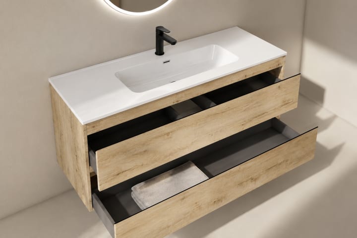 Conjunto mueble de baño moderno Bruntec Roma Detalle 12