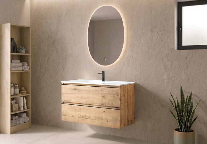 Conjunto mueble de baño moderno Bruntec Roma Principal 1
