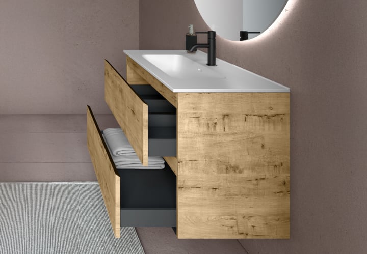 Conjunto mueble de baño moderno Bruntec Roma Detalle 10