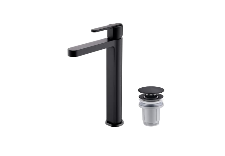Pack Grifo de lavabo caño alto Imex Roma + Válvula click-clack Principal 1