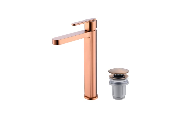 Pack Grifo de lavabo caño alto Imex Roma + Válvula click-clack Principal 3