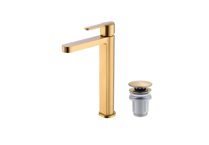 Pack Grifo de lavabo caño alto Imex Roma + Válvula click-clack Principal 2