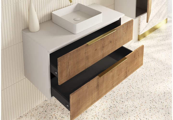 Muebles de baño con encimera de solid surface Bruntec Soho Detalle 4