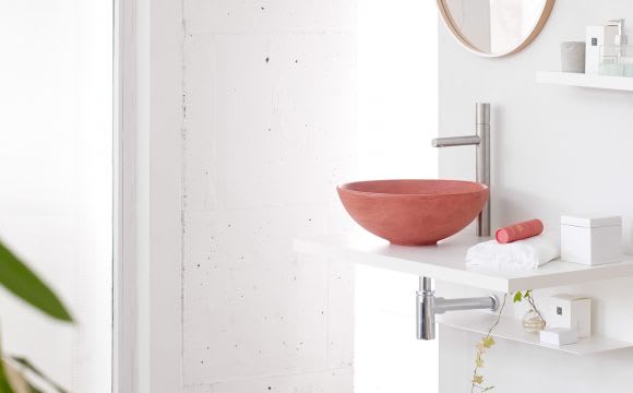 Lavabo sobre encimera Bathco Microcement Ambiente 3