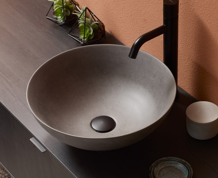 Lavabo sobre encimera Bathco Microcement Ambiente 4