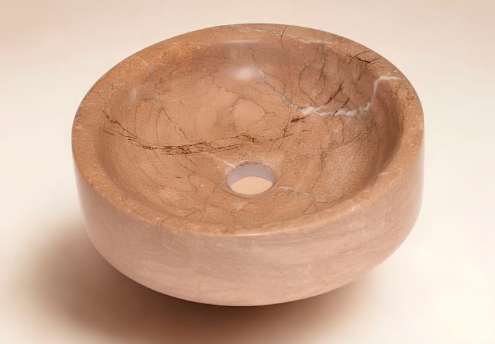 Lavabo de mármol natural Bruntec Navona Detalle 2