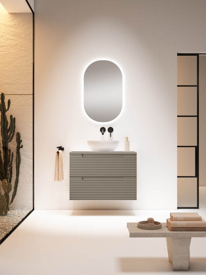 Mueble de baño con encimera HDF Compatech Visobath Kyoto Principal 8