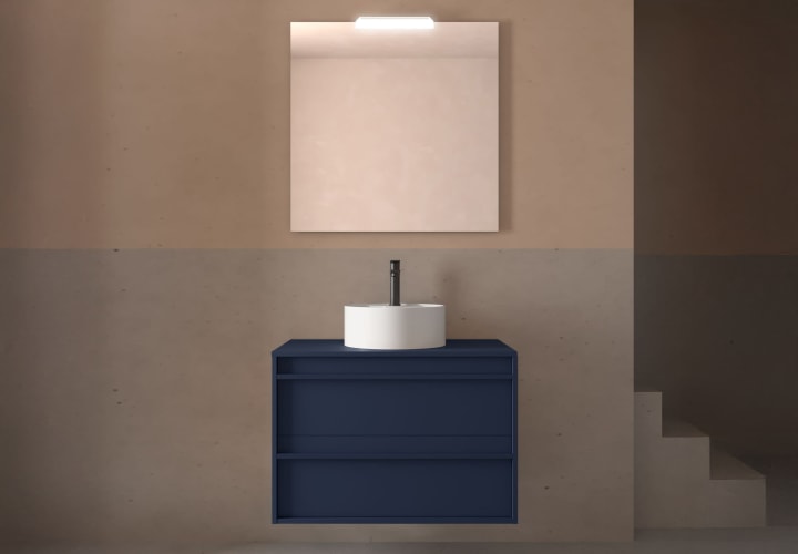 Mueble de baño con encimera de madera Salgar Attila Ambiente 20