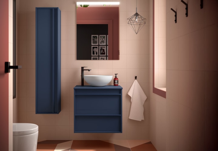 Mueble de baño con encimera de madera Salgar Attila Principal 2