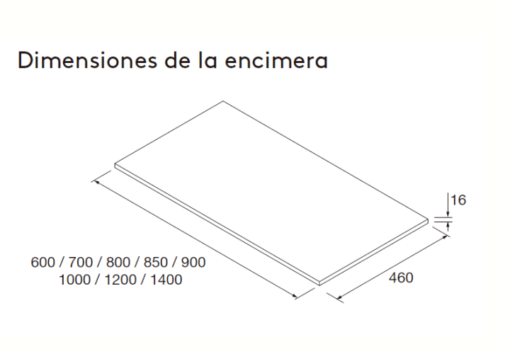 Mueble de baño con encimera de madera Salgar Attila Croquis 28