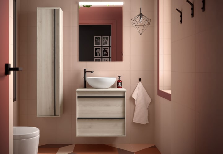 Mueble de baño con encimera de madera Salgar Attila Principal 4