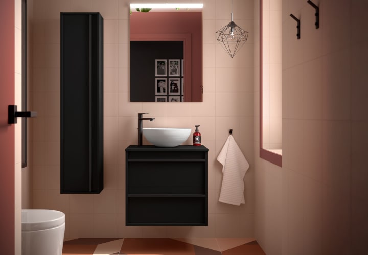 Mueble de baño con encimera de madera Salgar Attila Principal 1