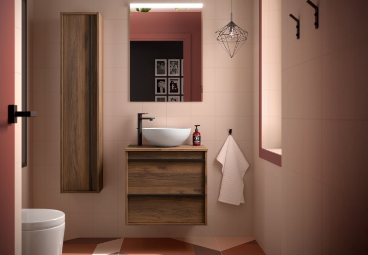 Mueble de baño con encimera de madera Salgar Attila Principal 5