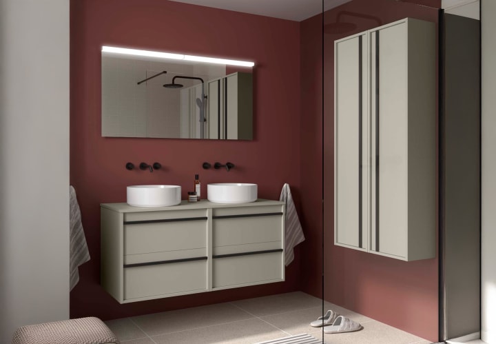 Mueble de baño con encimera de madera Salgar Attila Principal 8