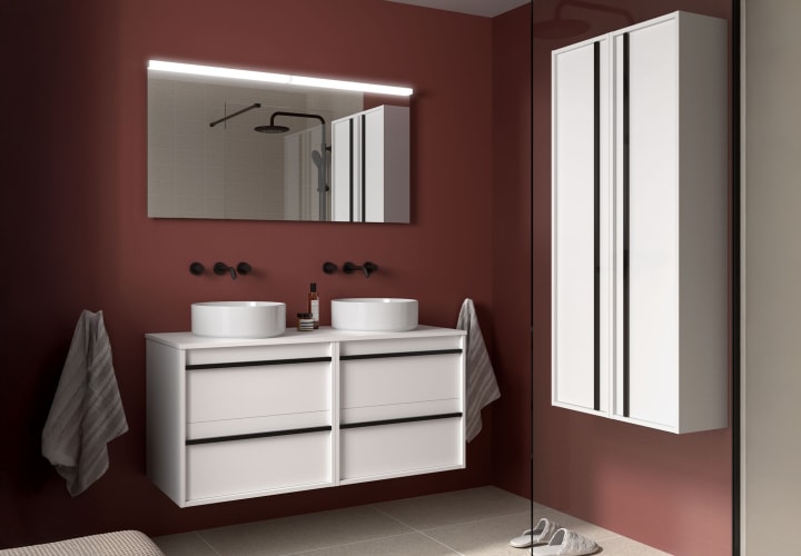 Mueble de baño con encimera de madera Salgar Attila Principal 2