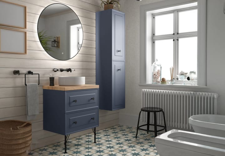 Mueble de baño con encimera de madera Salgar Renoir Principal 2