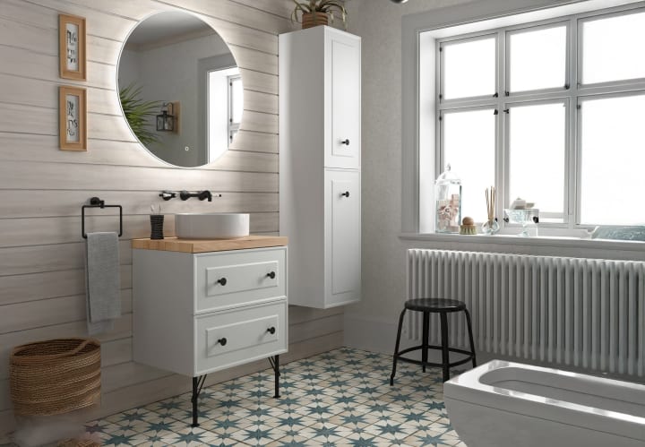 Mueble de baño con encimera de madera Salgar Renoir Principal 6