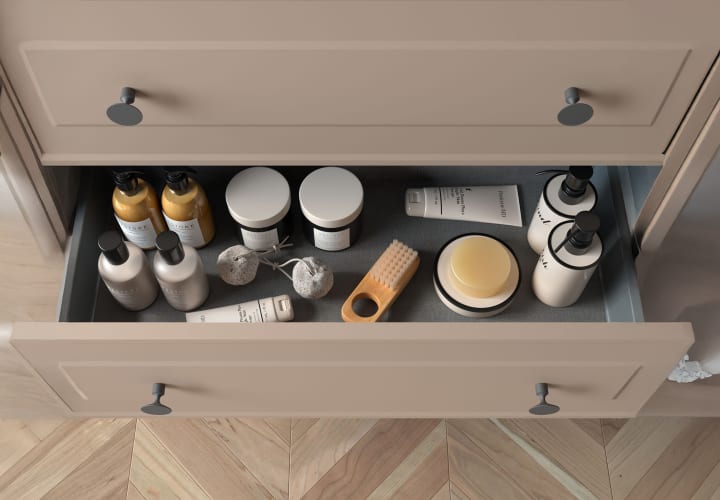 Mueble de baño con encimera de madera Salgar Renoir Detalle 7