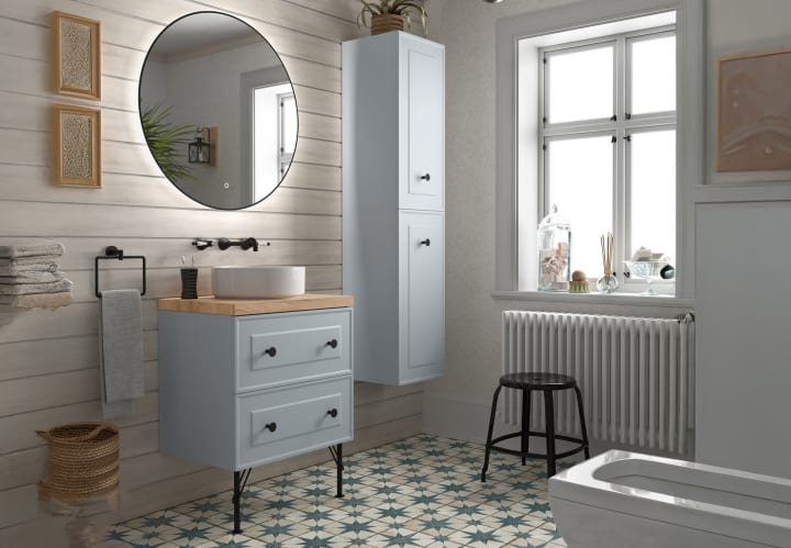 Mueble de baño con encimera de madera Salgar Renoir Principal 3