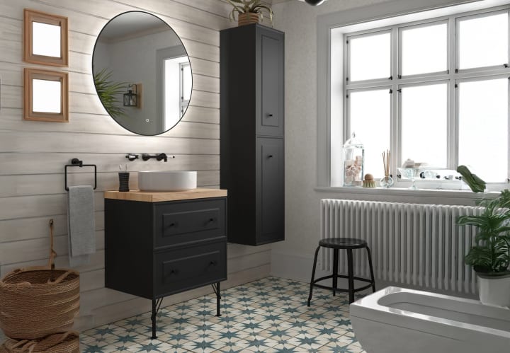 Mueble de baño con encimera de madera Salgar Renoir Principal 5