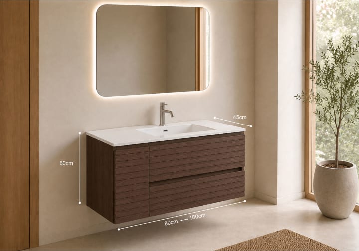 Conjunto Mueble de baño Bruntec Alpes 21 Croquis 9