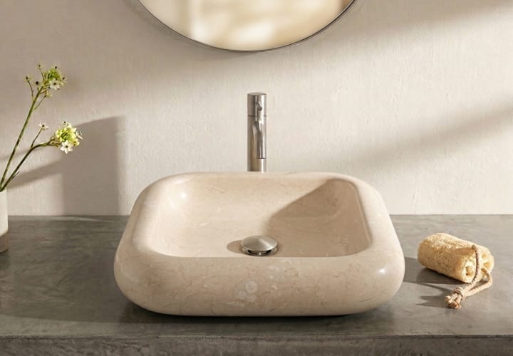 Lavabo de mármol natural Bruntec Dinámo Principal 1