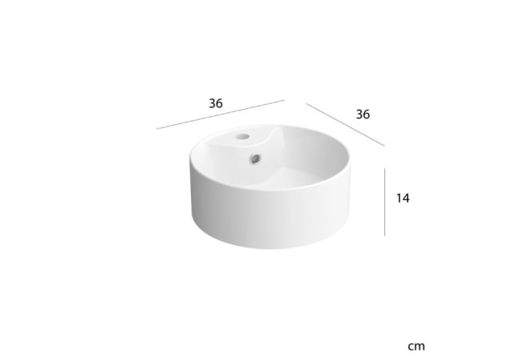 Conjunto mueble de baño con lavabo sobre encimera Salgar Born Detalle 1