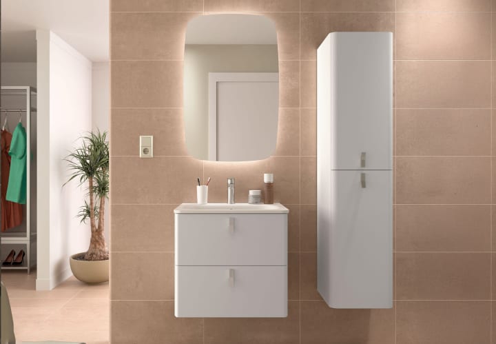 Conjunto mueble de baño con lavabo de ceramica Salgar Uniiq Principal 1