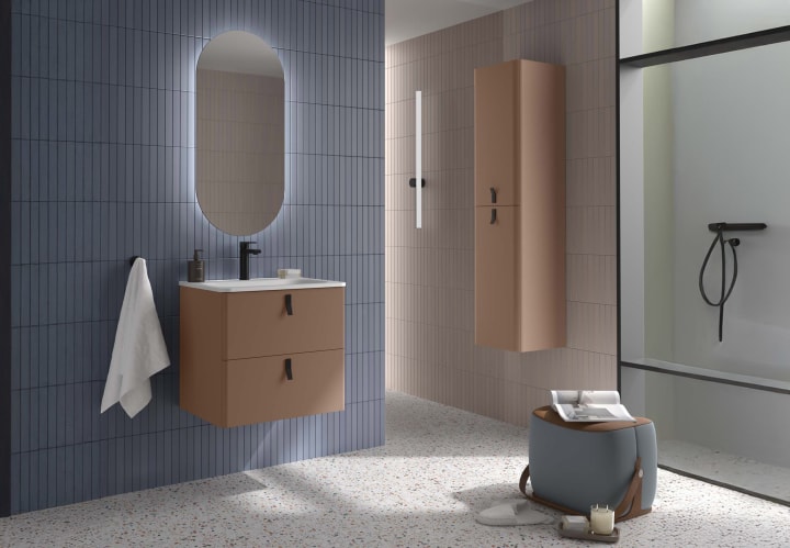 Conjunto mueble de baño con lavabo de ceramica Salgar Uniiq Principal 2