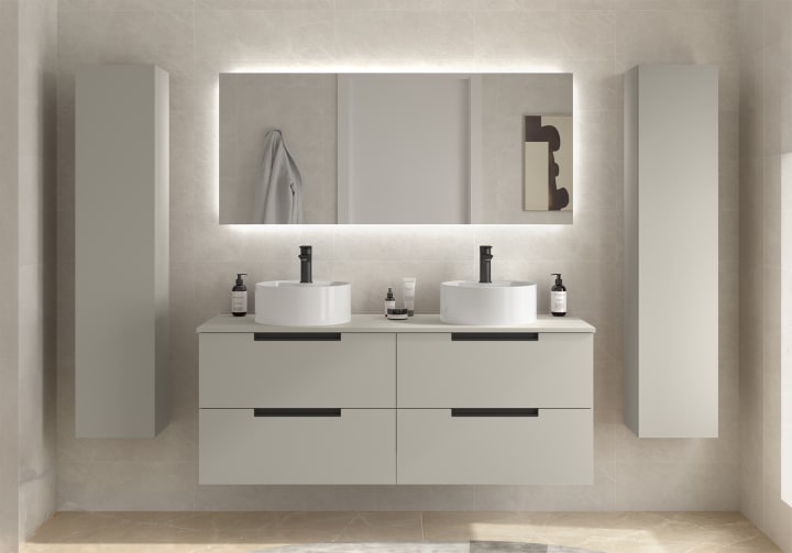 Conjunto mueble de baño Salgar Leni con lavabo sobre encimera Principal 6