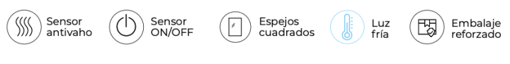 Espejo de baño con luz LED Ledimex Italia Croquis 13