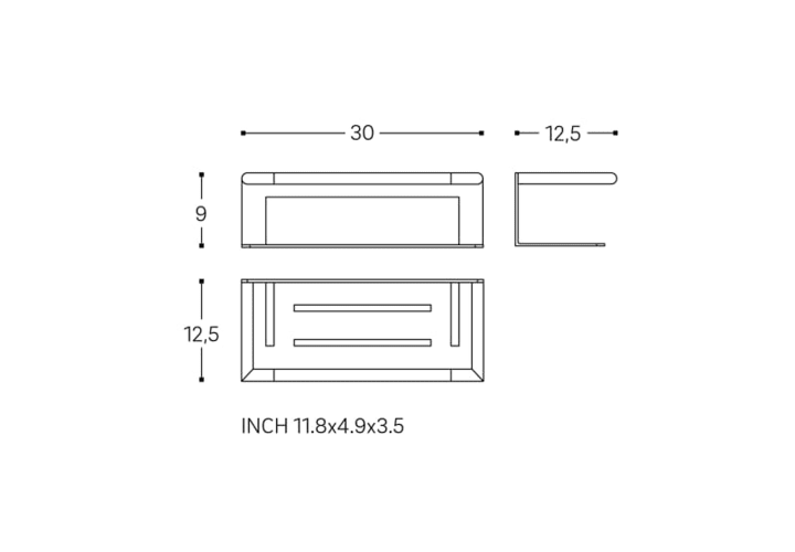 Jabonera de baño Cosmic Micra Croquis 4