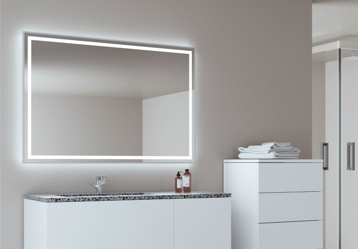 Espejo de baño con luz LED Bruntec Rua Ambiente 3