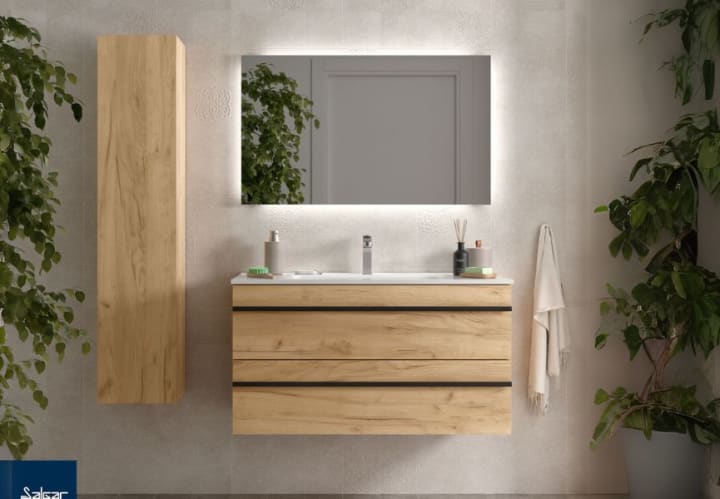 Conjunto mueble de baño Salgar Born Ambiente 10