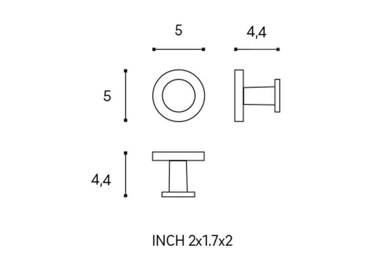 Pack 2 Perchas de baño Cosmic Start Croquis 5