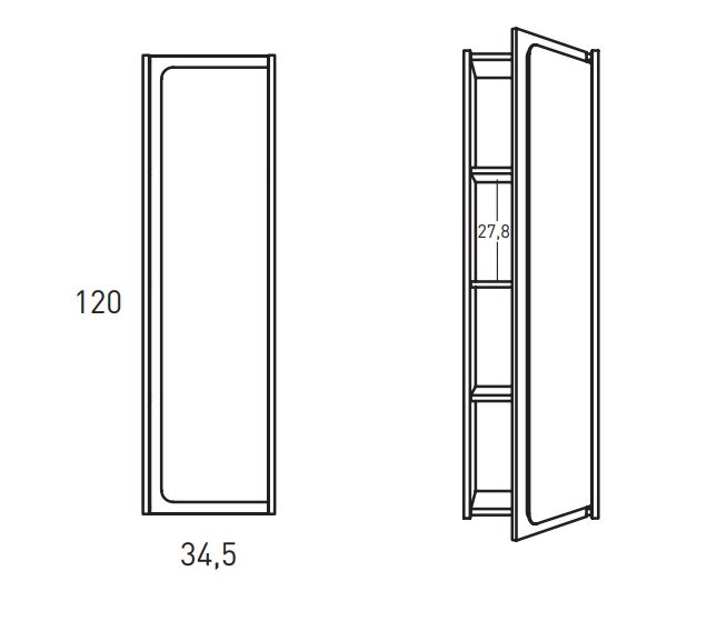 Columna de baño Visobath Índico Croquis 3