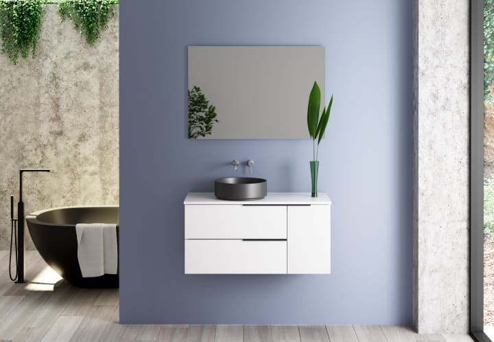 Mueble de baño con encimera de Solid Surface Bruntec Coban Principal 1
