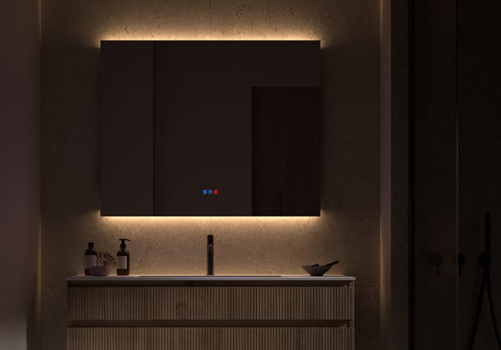 Espejo de baño con luz LED Bruntec Casiopea Detalle 6