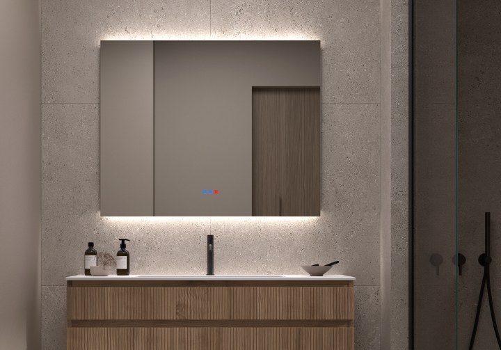 Espejo de baño con luz LED Bruntec Casiopea Principal 3