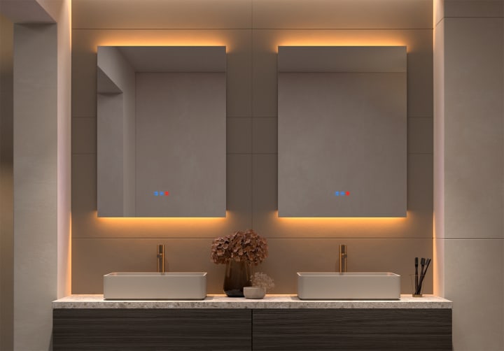 Espejo de baño con luz LED Bruntec Casiopea Principal 5