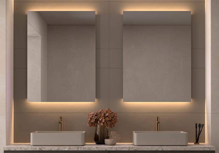 Espejo de baño con luz LED Bruntec Casiopea Principal 2